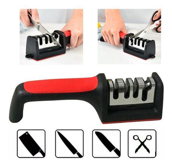 Amolador Sharpener de facas 3 em 1 profissional